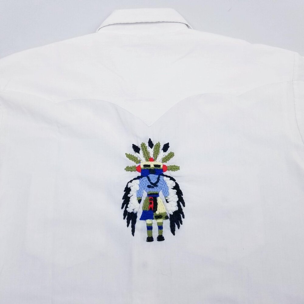 Men's Button Down Pearl Snap Button Western Size 16-36 (Large) Shirt
